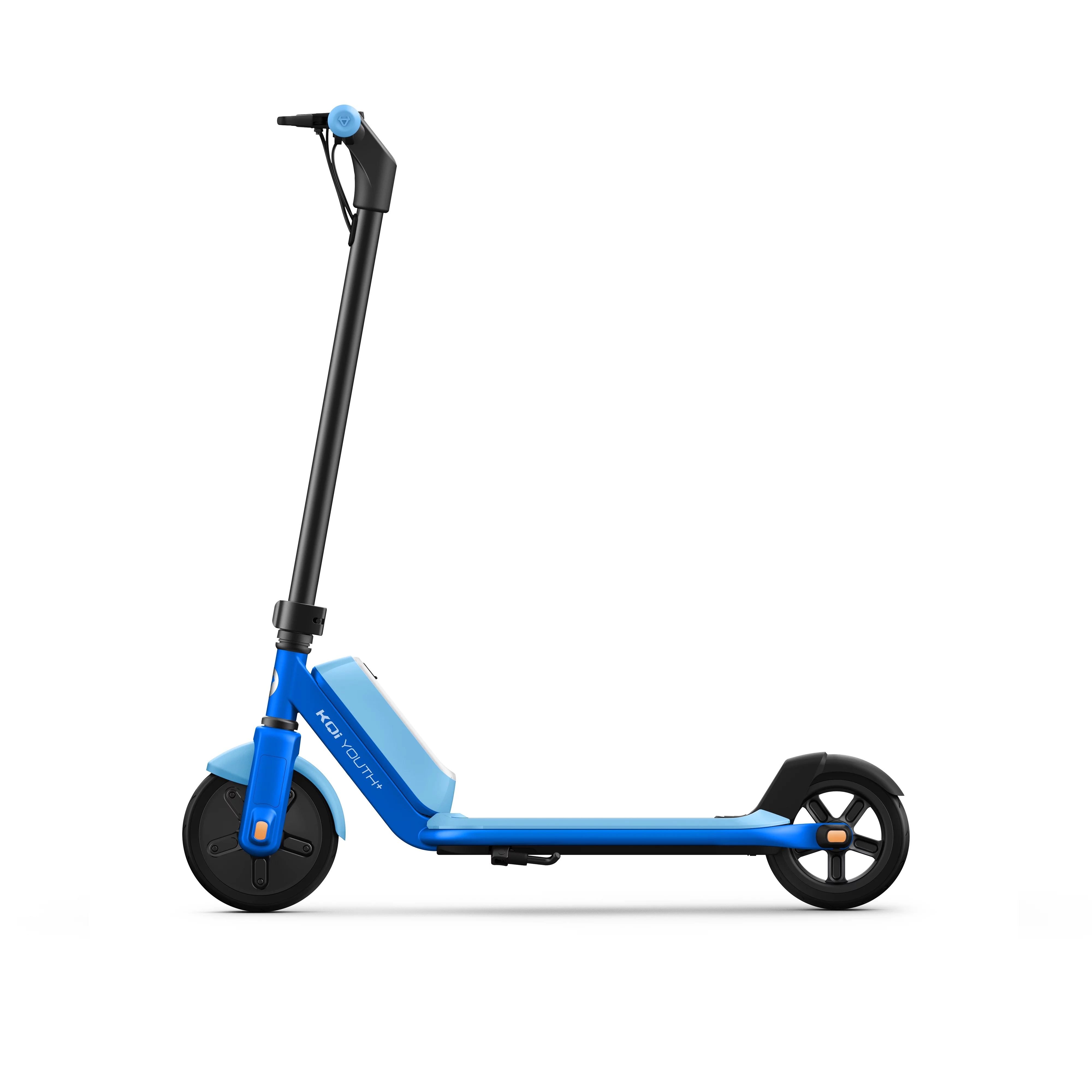 NIU KQi Youth+ Electric Scooter for Kids Ages 8-14 up to 70 Mins Riding Time 9-in-1 Ambient Lights Automotive Grade Steel Frame Blue