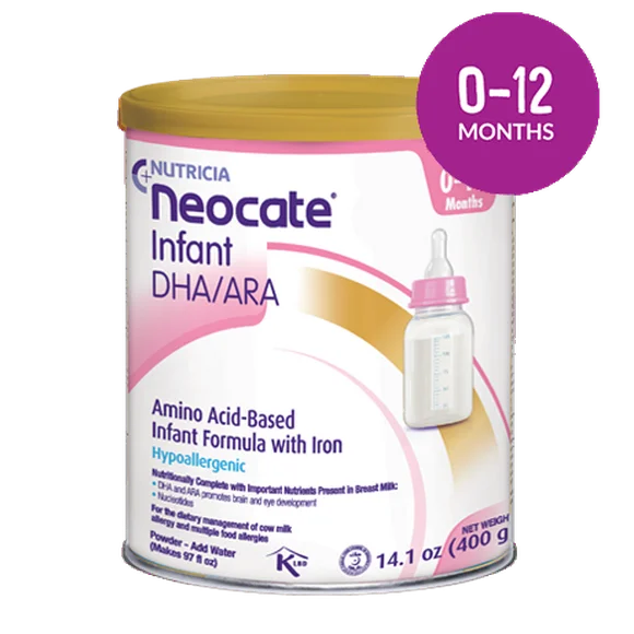 Neocate Infant - Hypoallergenic, Amino Acid-Based Baby Formula with DHA/ARA - 14.1 Oz Can