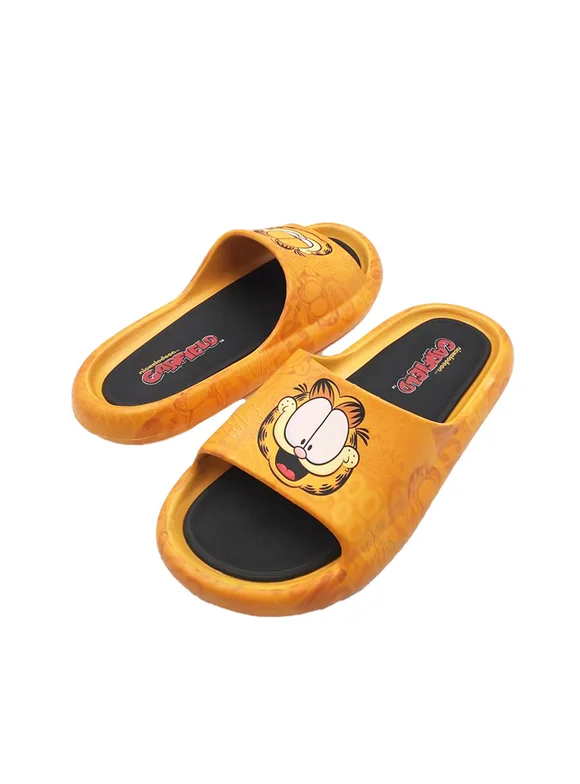 Nickelodeon Mens Garfield Comfort Slide Sandals, Sizes 7-13