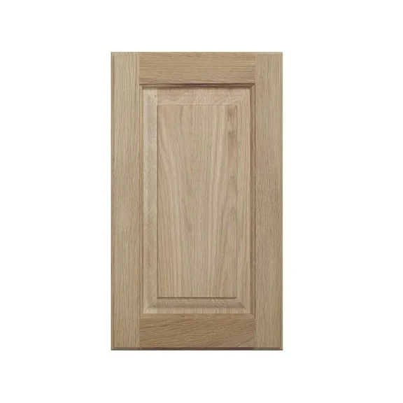 ONESTOCK 12"W x 24"H Unfinished Oak Kitchen Cabinet Door Replacement, Raised Panel