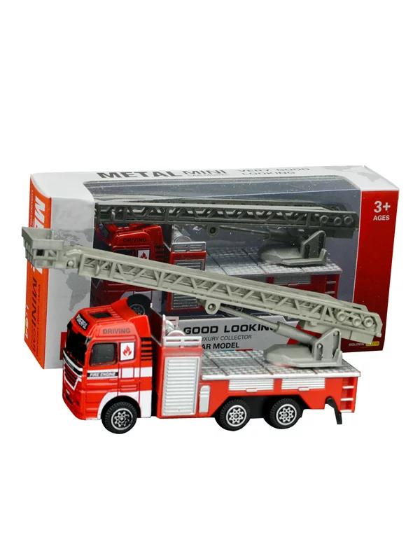 Oxodoi Clearance Deals Fire Trucks for Boys Vehicle Container Car Toys Set Mini Children Kids Firetrucks Ambulance Toy ，Engineering Toy Mining Car