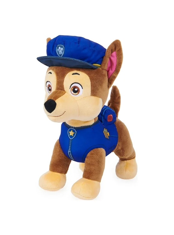 PAW Patrol, Talking Chase 12-inch-Tall Interactive Plush Toy, for Ages 3 and up