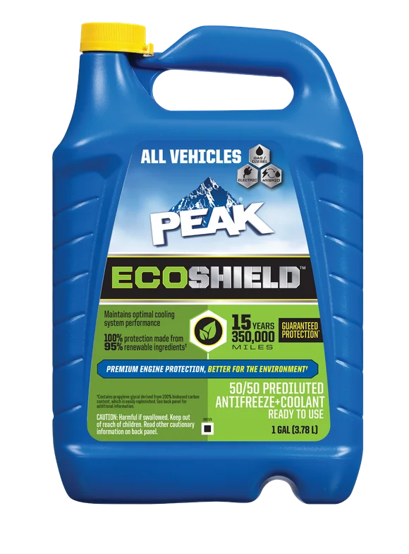 PEAK ECOSHIELD 50/50 Prediluted Antifreeze + Coolant