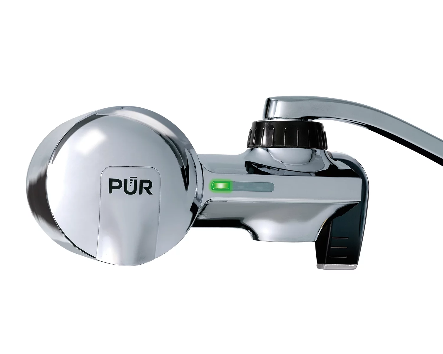 PUR PLUS Faucet Mount Water Filtration System, Horizontal, Chrome, PFM400H