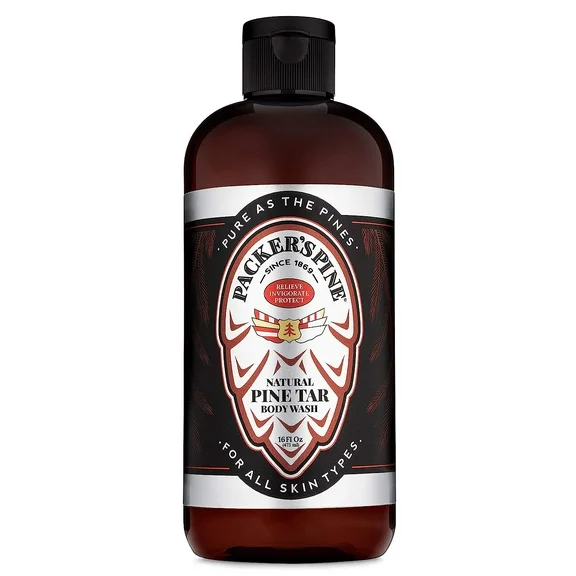 Packer's Pine Tar Body Wash | Made With Natural Pine Tar and Pine Oils | Paraben & Sulfate-Free, 16 fl oz