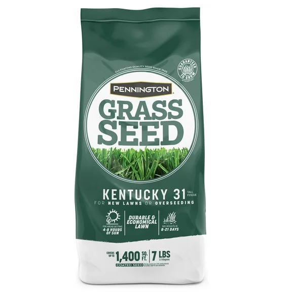 Pennington Kentucky 31 Tall Fescue Grass Seed, for Sun to Partial Shade, 7 lb.