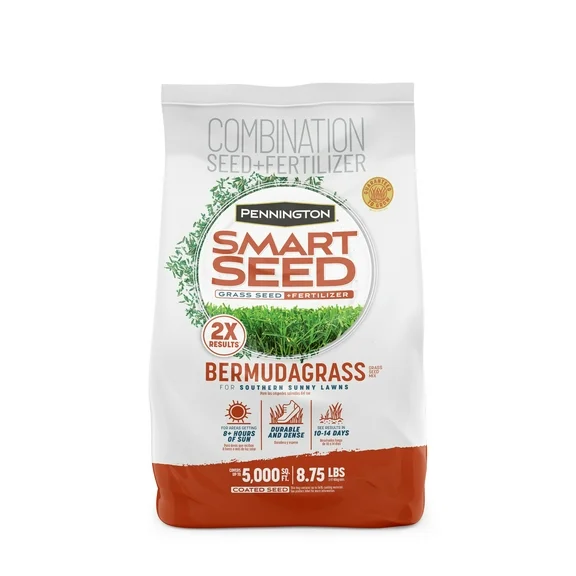Pennington Smart Seed Bermudagrass Grass Seed Mix, for Full Sun, 8.75 lb.