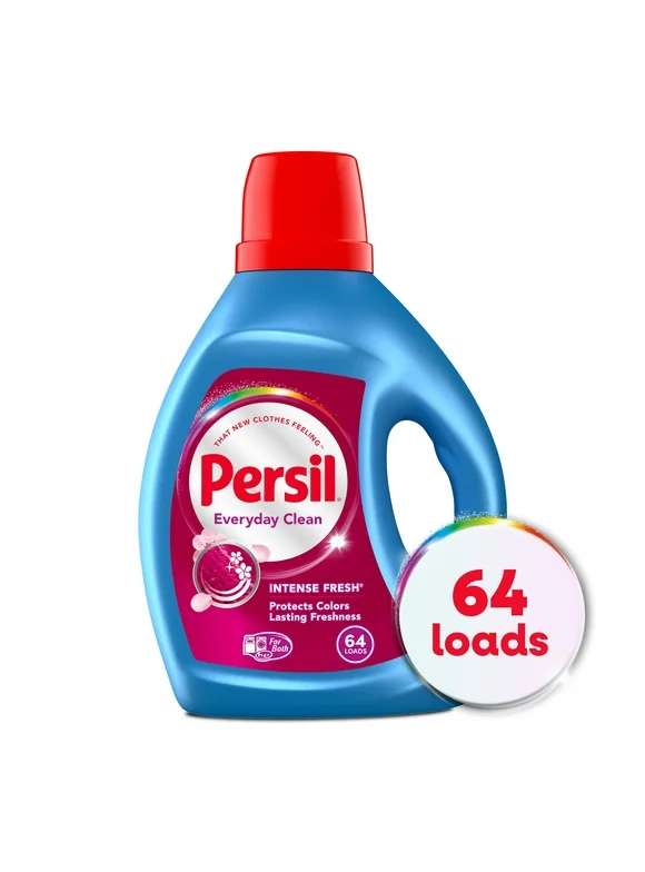 Persil Intense Fresh Everyday Clean Liquid Laundry Detergent, 100 Fluid Ounces, 64 Loads