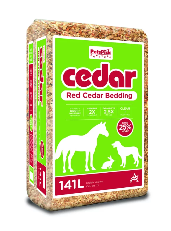 Pet's Pick Cedar Bedding, 5.0 cu ft