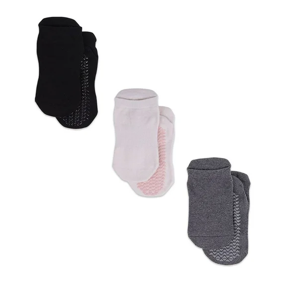 Pointe Studio Women's Grip Sock 3 Pack - The Union Grip Pack, Size Medium / Large for Pilates, Barre, and Yoga