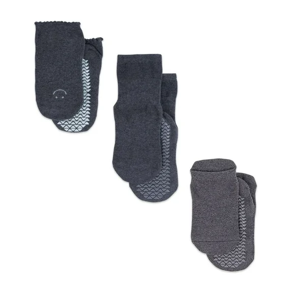 Pointe Studio Women's Grip Sock Pack - The Classic Grip Pack in Black, Medium / Large for Pilates, Barre, and Yoga