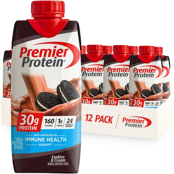 Premier Protein Shake, Cookies & Cream, 30g Protein, 11 fl oz, 12 Ct