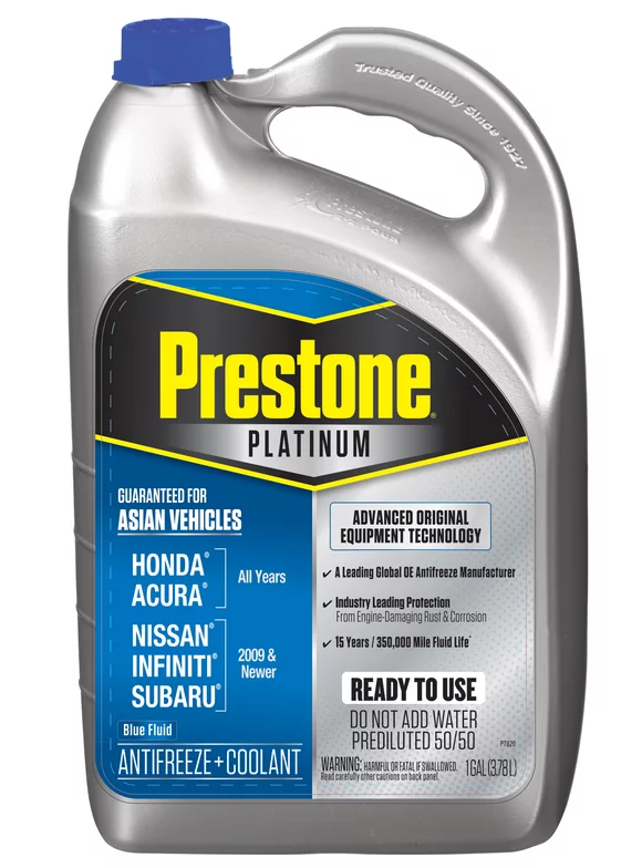 Prestone Platinum Asian Blue Antifreeze & Coolant Prediluted 50/50 1 gallon