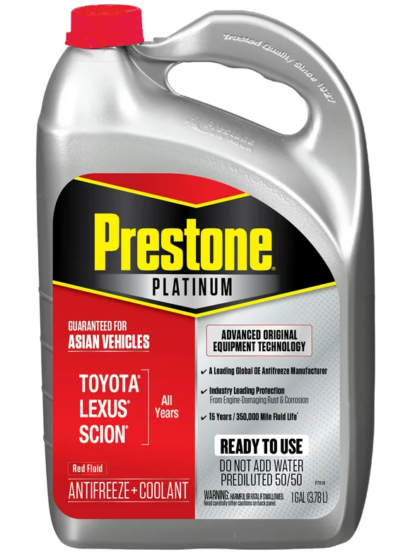 Prestone Platinum Asian Red Antifreeze & Coolant Prediluted 50/50 1 gallon