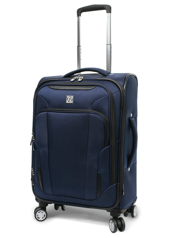 Protege Ashfield 20" Carry On 8-Wheel Spinner Luggage Navy (Walmart Exclusive)