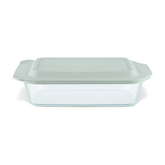 Pyrex® Deep 7 x 11" Rectangle Glass Baking Dish with Sage Green Lid