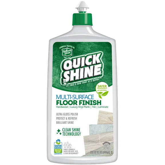 Quick Shine Multi-Surface Floor Finish, 27 fl. oz., Cleaner & Polish