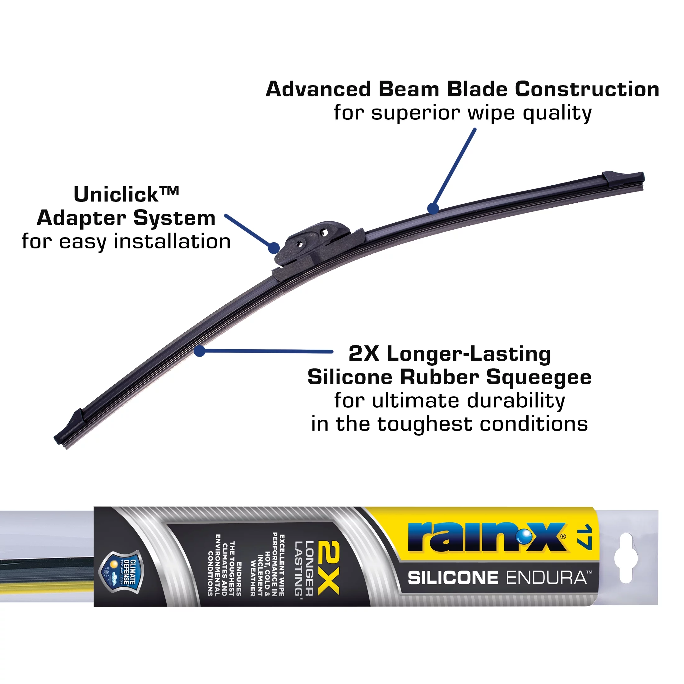 Rain-X Silicone Endura Premium All-Weather 17" Windshield Wiper Blade