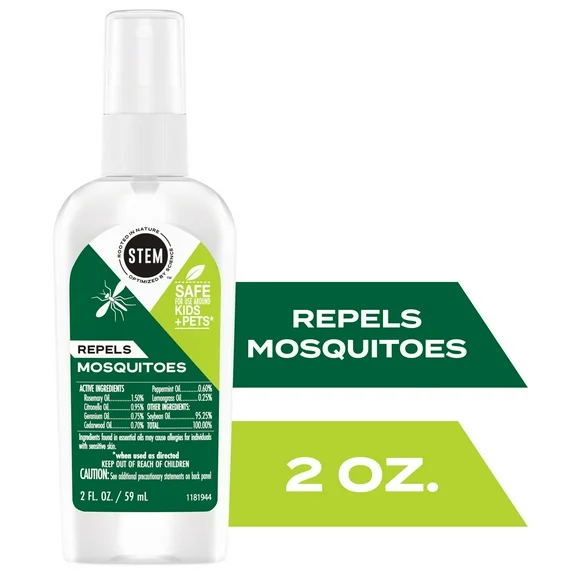 STEM Repels Mosquito Repellent Bug Spray with Essential Oil, 2 fl oz