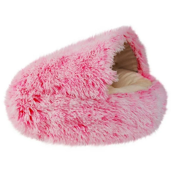 SUWHWEA Pet Deals Comfortable Plush Kennel Dogs Pet Litter Deep Sleep PV Litter Sleeping Bed 40cm Spring Savings