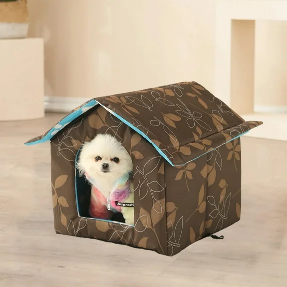 SUWHWEA Pet Deals Winter House With Self Warming Pad-Outdoor Indoor Weather-proof Heat Insulated Shelter Enclosure For Cats Dogs Rabbits- Portable Water-proof Tent For Feral Spring Savings