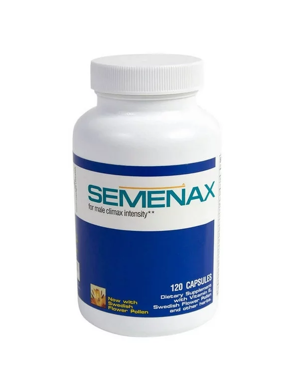 Semenax 120 Capsules Supplement with Vitamin E Now with Swedish Flower Pollen