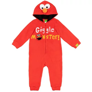 Sesame Street Elmo Toddler Boys Zip Up Cosplay Costume Coverall Infant to Toddler