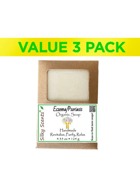Silky Scents Dry & Itchy Organic Soap Bars - 3 Soap Bars (13.05 ounces)