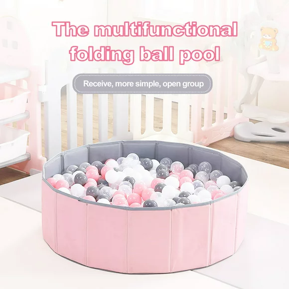 Skindy Foldable Double-Layer Oxford Cloth Playpen Multipurpose, Easy to Store %26 Perfect for Indoor Ball Pool Fun for Kids