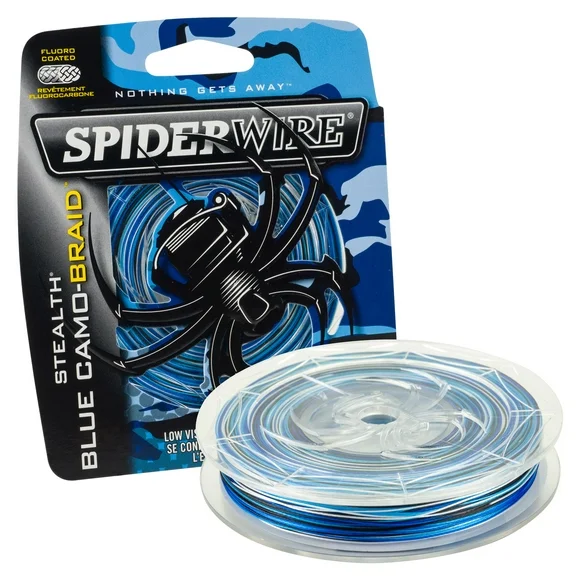 SpiderWire Stealth® Superline, Blue Camo, 80lb | 36.2kg Fishing Line