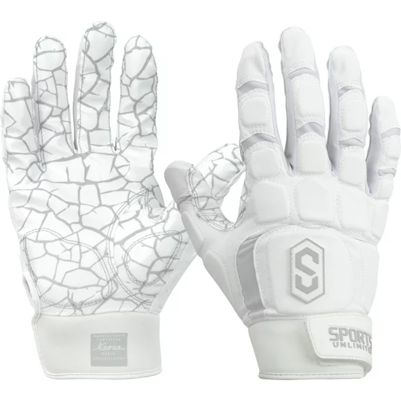 Sports Unlimited Max Clash Adult Padded Lineman Football Gloves