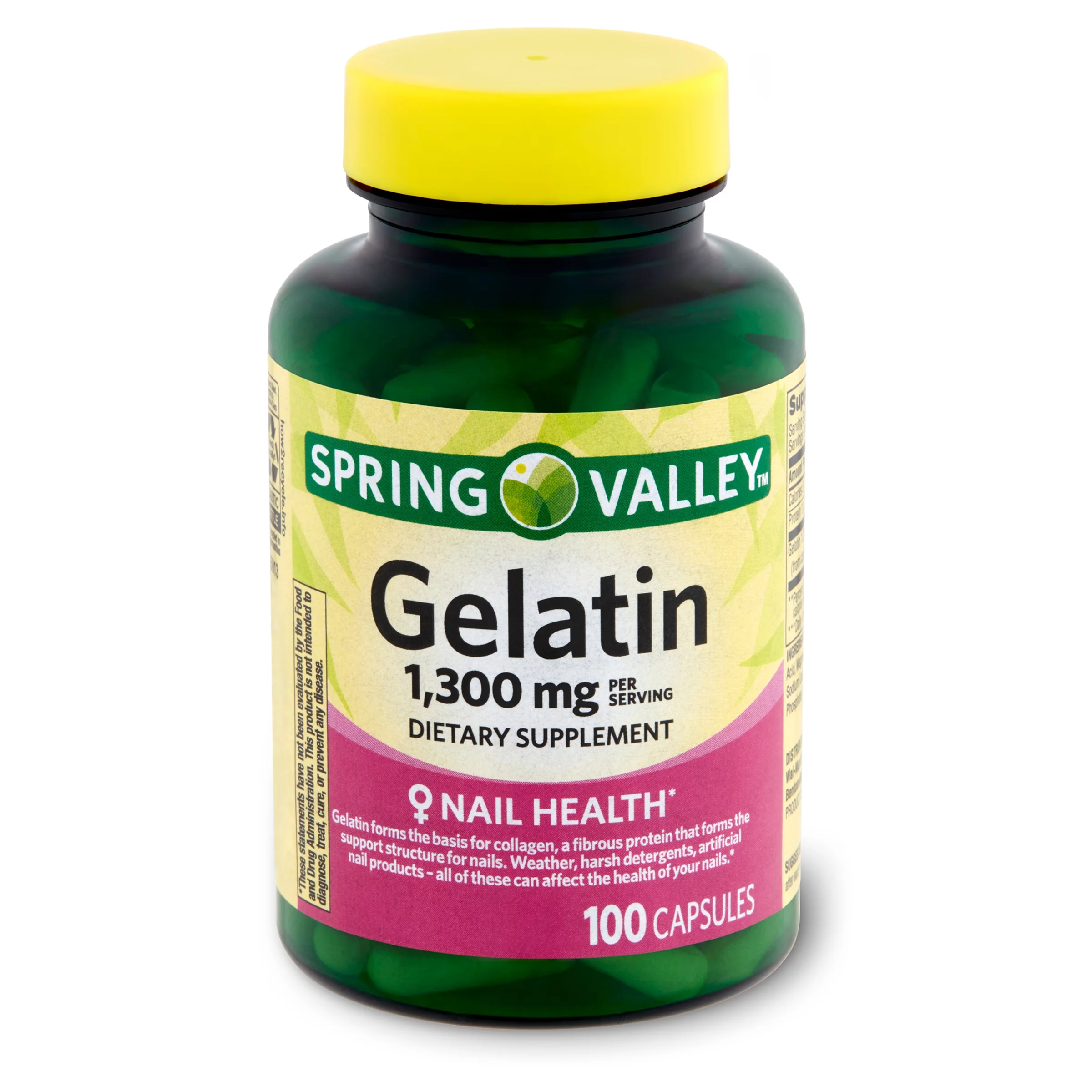 Spring Valley Gelatin Dietary Supplement, 1,300 mg, 100 Count