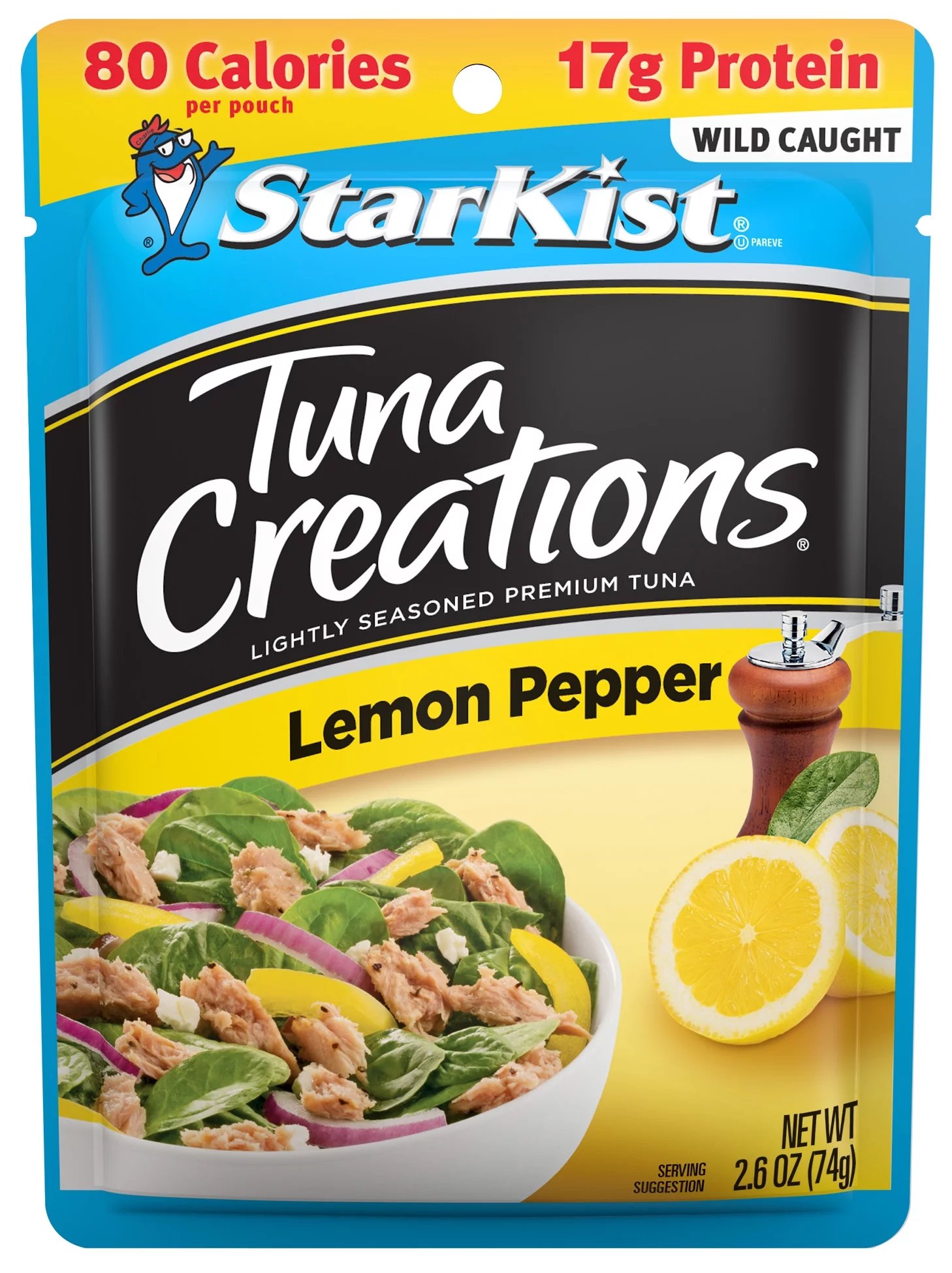 StarKist Tuna Creations, Lemon Pepper, 2.6 oz Pouch