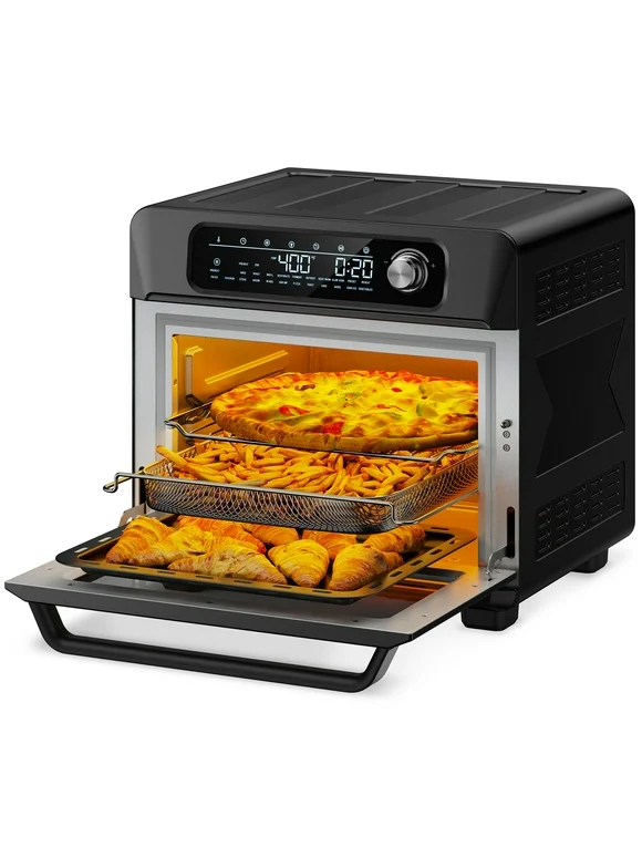 TaoTronics Air Fryer, 26 QT Extra Large Capacity Toaster Oven 24 in 1 Combo, 1700W