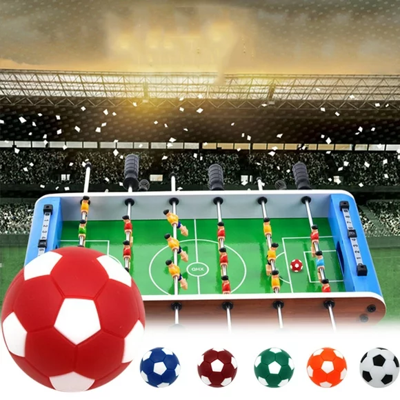 Tejiojio Table Football 6 Pieces Table Football Balls 32Mm Mini Soccer Balls Replacement For Foosball Table Game Accessory