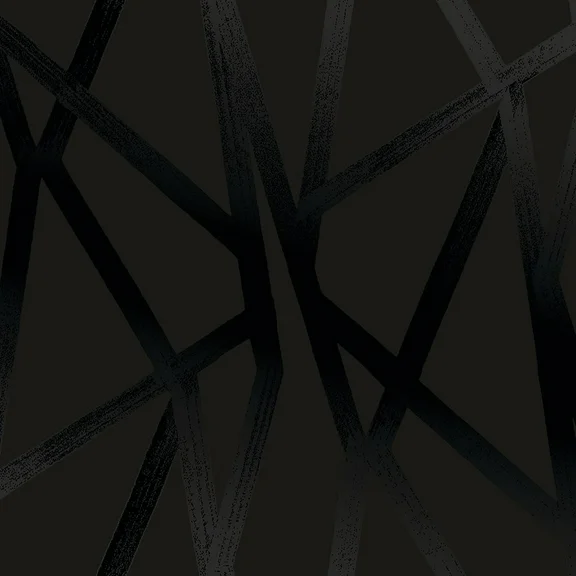 Tempaper Intersections Black on Black Peel and Stick Wallpaper, 20.5" x 16.5'