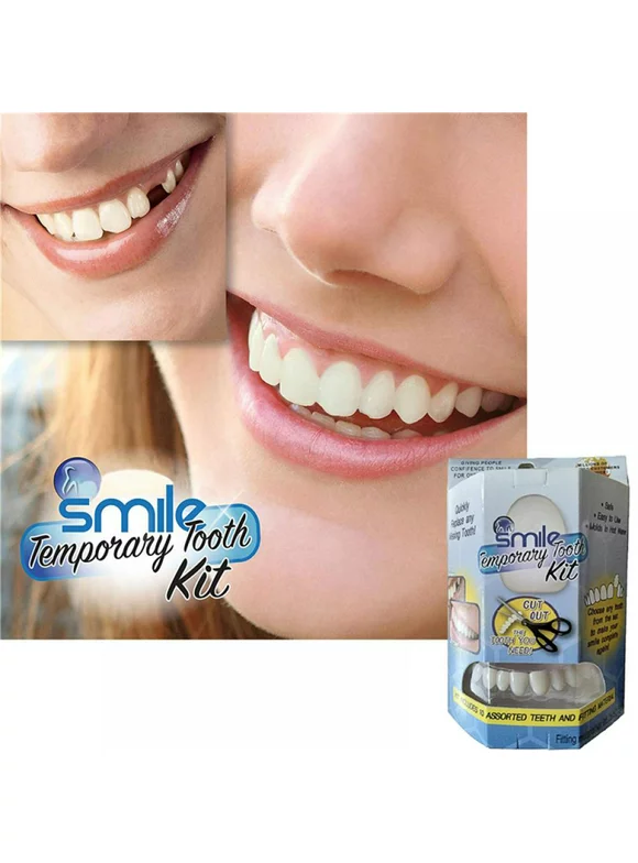 Temporary Tooth Tooth Patches Replacement Kit - Instantly Smile Complete Your Smile -Replace a missing tooth in minutes