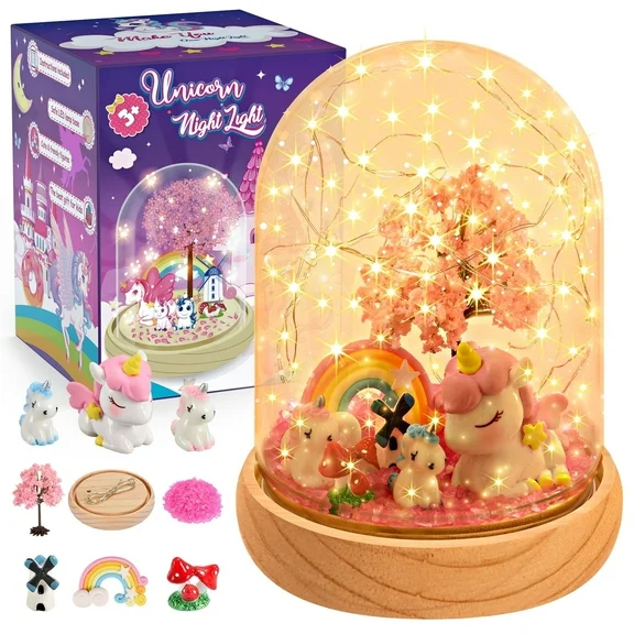 Craft Kits for Kids Girls Ages 6-8, Gifts for Girls Age 3-9, Girls Craft Kits Toys for 3 4 5 6 7 8 Years Old Girls, Kids Night Light, Birthday Gifts for Girls