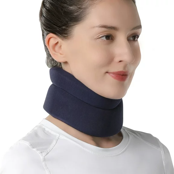 VELPEAU Neck Support Brace - Soft Foam Cervical Collar (Comfort, S, 3.5")