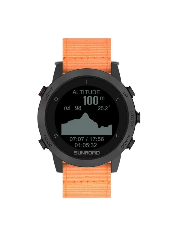Waterproof Fitness Wrist Watch with GPS and Heart Rate Monitor for Swimming and Cycling