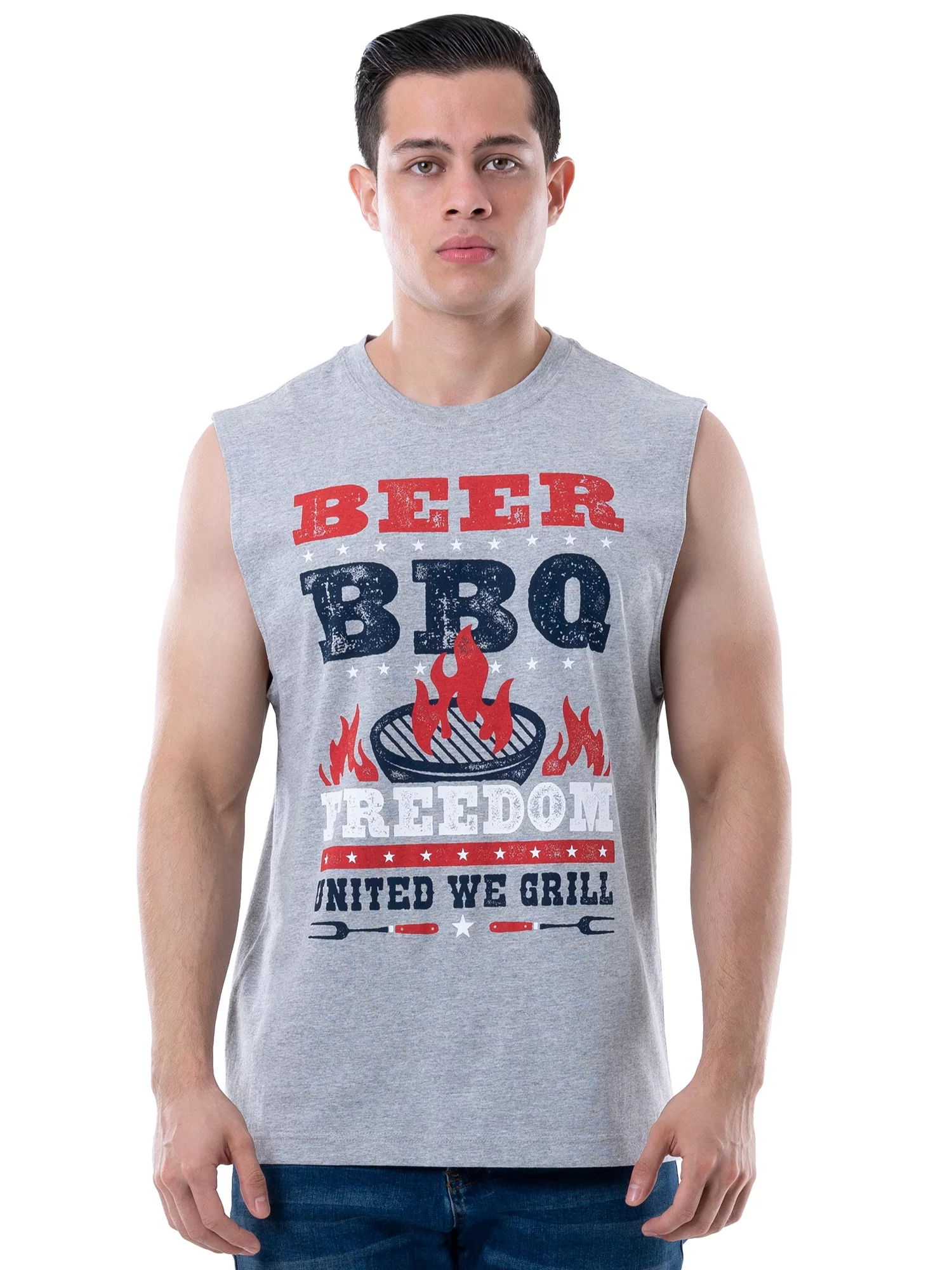 Way To Celebrate Men's Americana Graphic Muscle Tank Top, Sizes S-3XL