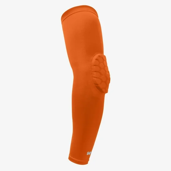 We Ball Sports Compression Padded Arm Sleeve - Cooling, Moisture Wicking, Breathable For Basketball, Football, Baseball (ORANGE)