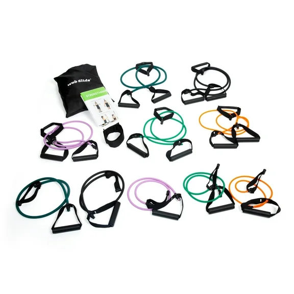Web Slide Professional Equipment Assortment for Web Slide - Perfect for Dynamic Warm-ups, CrossFit, Stretching, and Strength Building