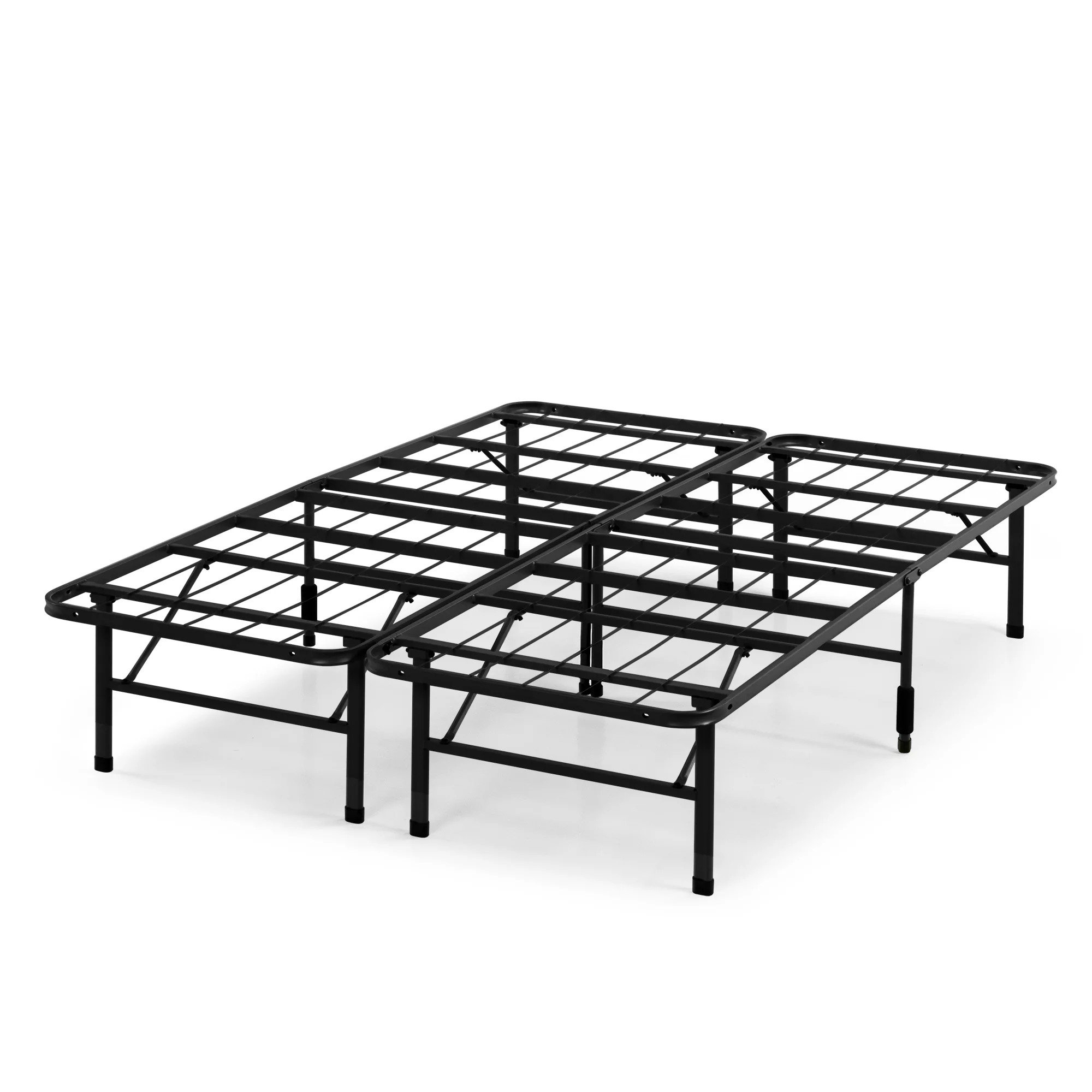 Zinus 14" Black Metal SmartBase® Tool-Free Assembly Mattress Foundation, Queen
