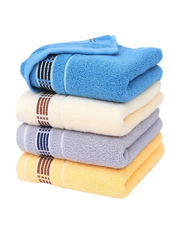 naioewe Large Bath Towels, 4 Pack Bath Towel Set, Hand Face Towels For Bathroom, Spa, 13" X 29", Multicolour