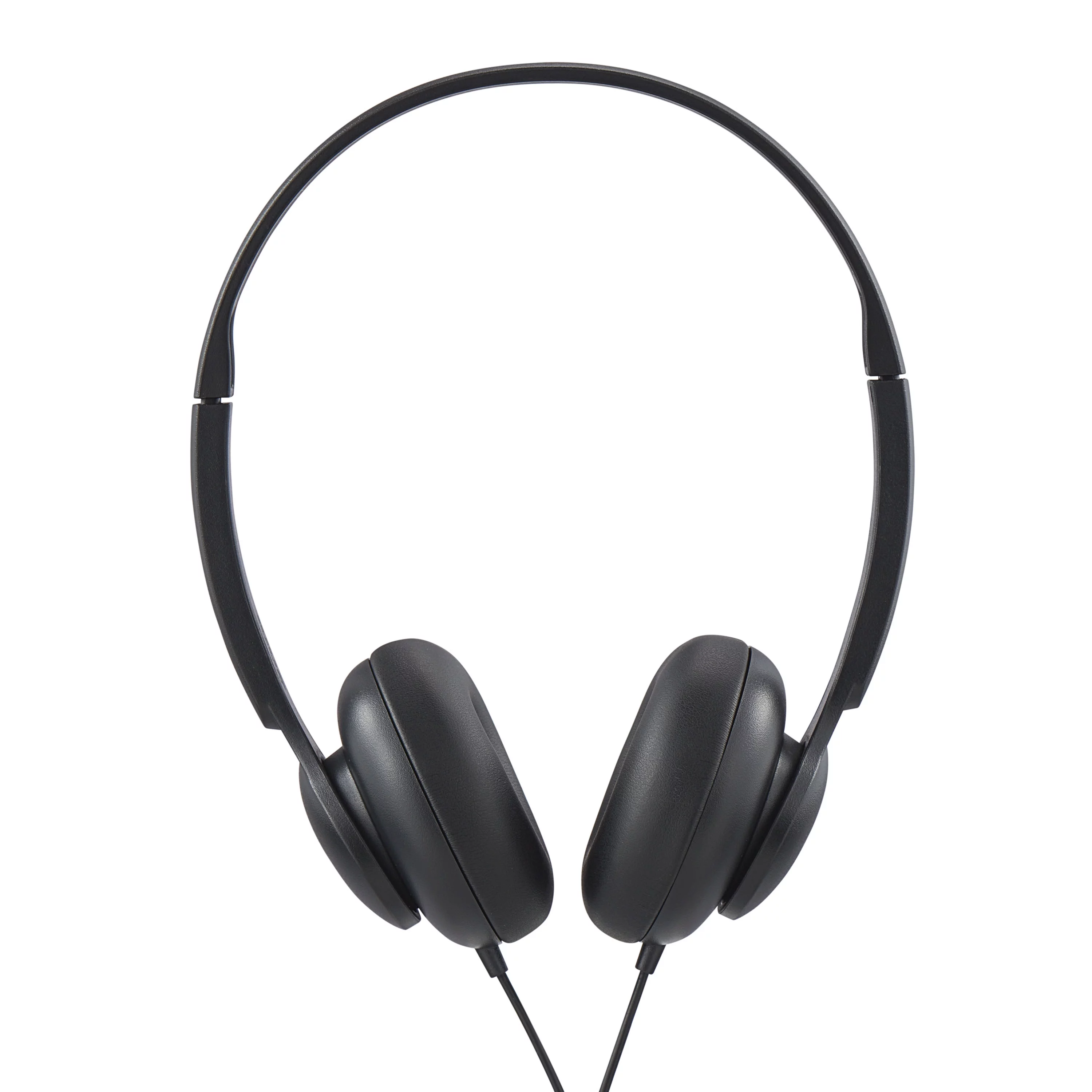 onn. Wired on-Ear Headphones - Black, New