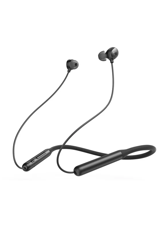 soundcore by Anker- Life U2i Wireless Neckband Headphones, 22-Hour Playtime, 10mm Drivers, IPX5, Black