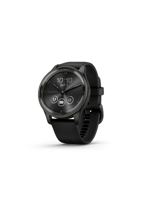 vívomove® Trend, Slate Stainless Steel Bezel with Black Case and Silicone Band