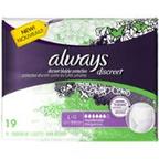 Always Discreet Incontinence Underwear, Moderate Absorbency, Large, 19 count